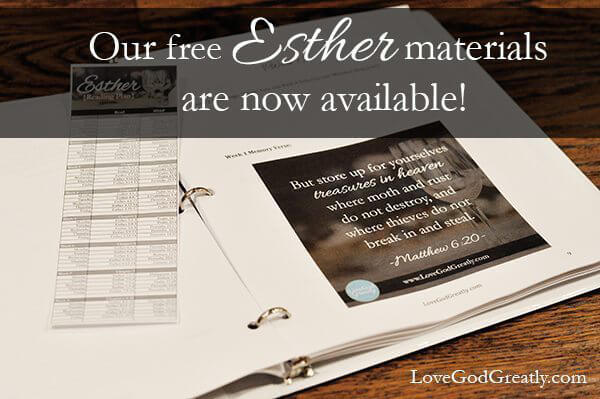{Esther} Materials Available TODAY… plus, your Fall Study Preparation Checklist!!!