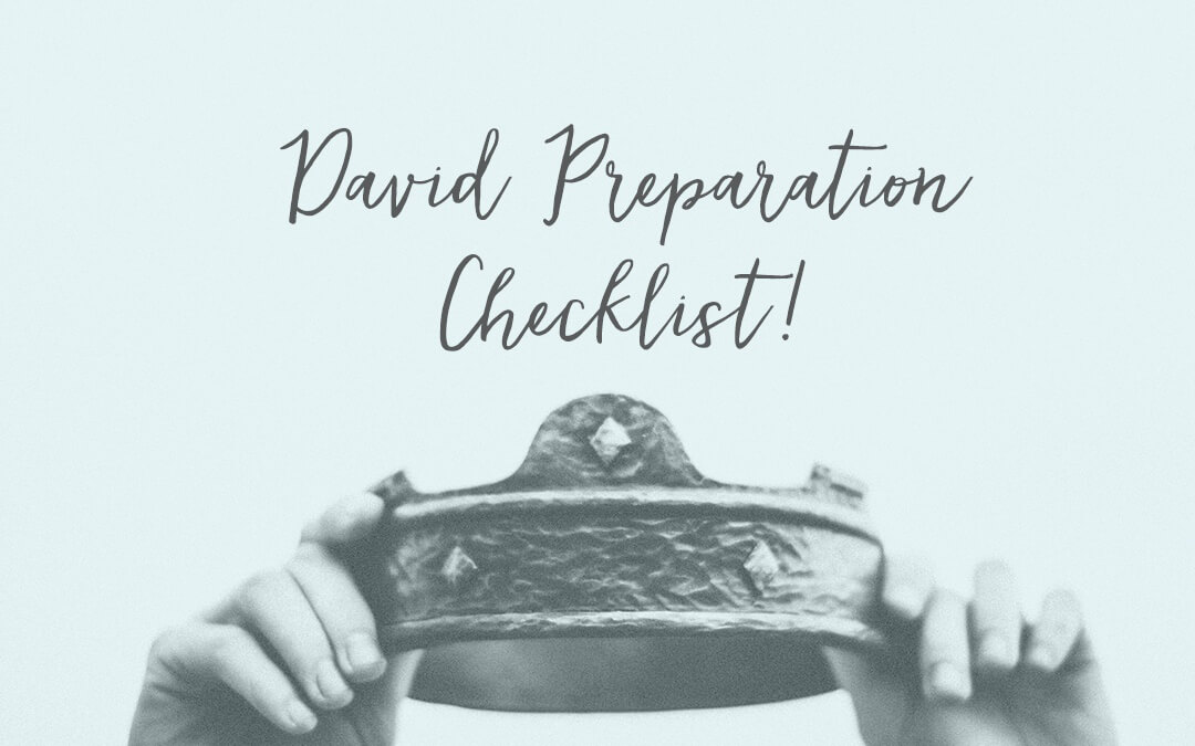 Our DAVID Preparation Checklist!