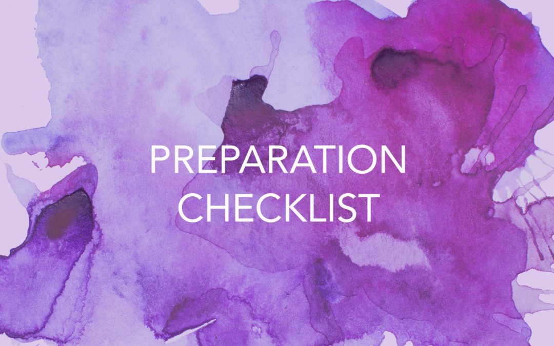 You Are Forgiven Preparation List