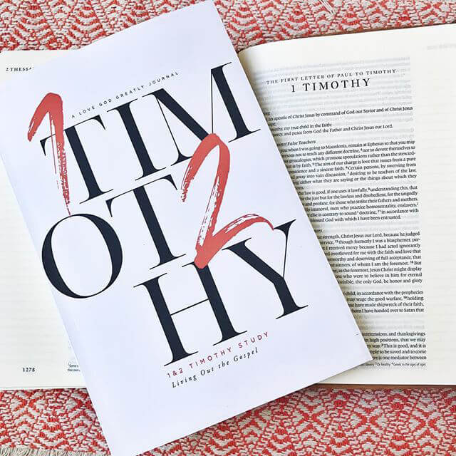 Timothy 1and2 Timothy Study Journal