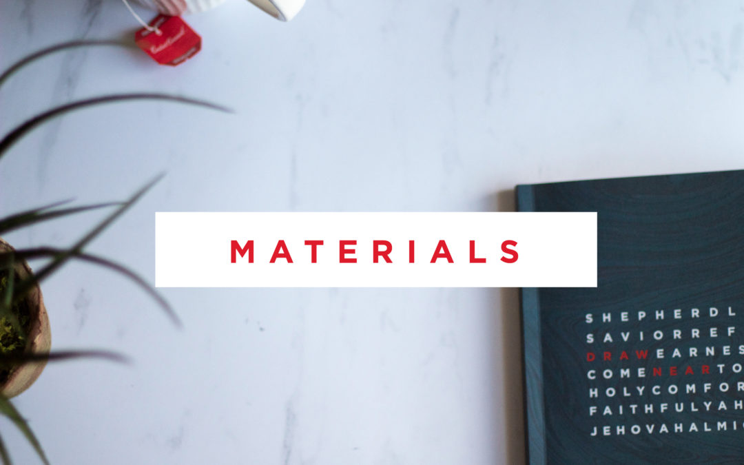 Draw Near- Materials Now Available!