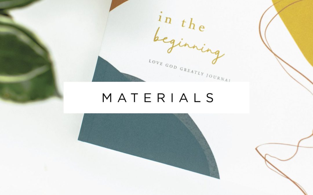 In The Beginning Materials Now Available!