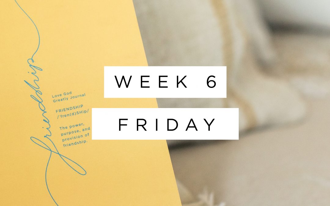 Life-Giving Friendship