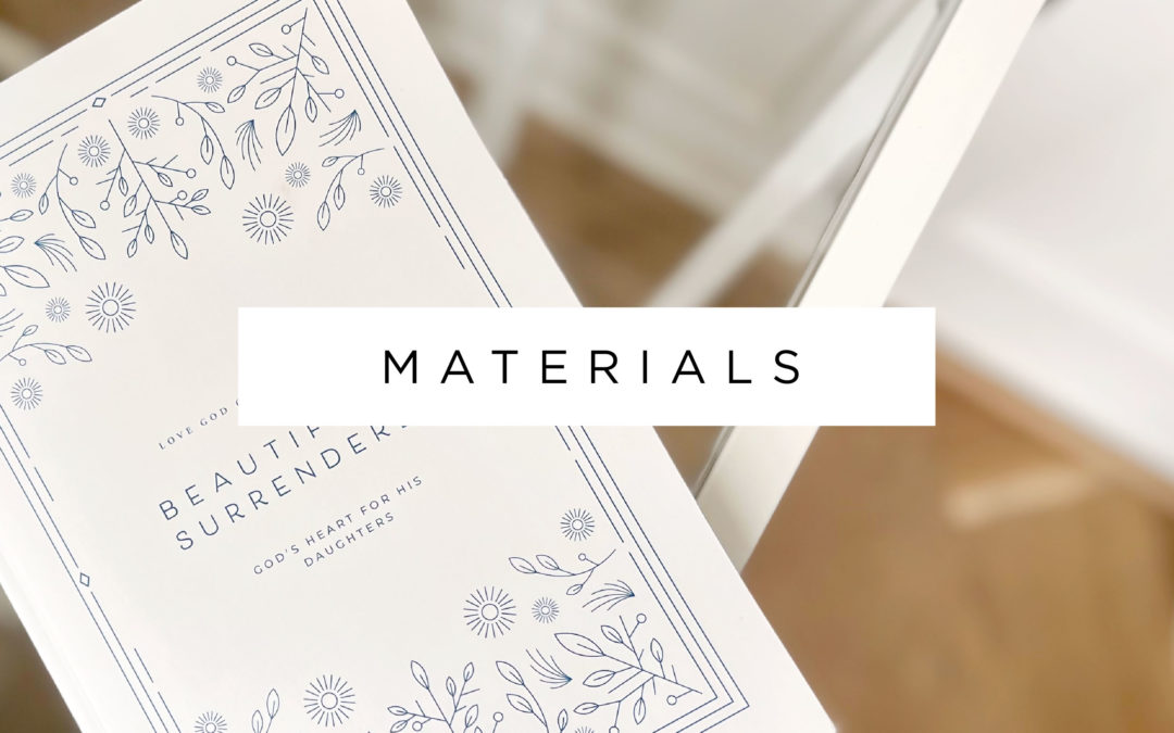 Materials Now Available!