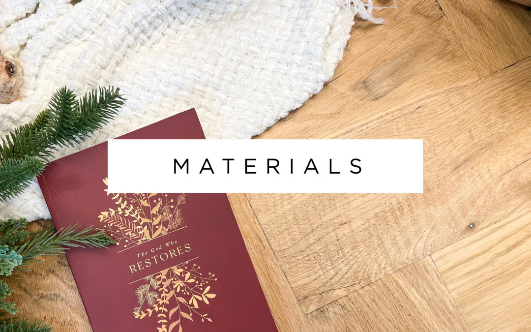 Materials Now Available!